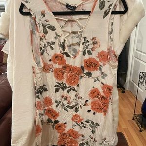 Minette sleeveless Floral top